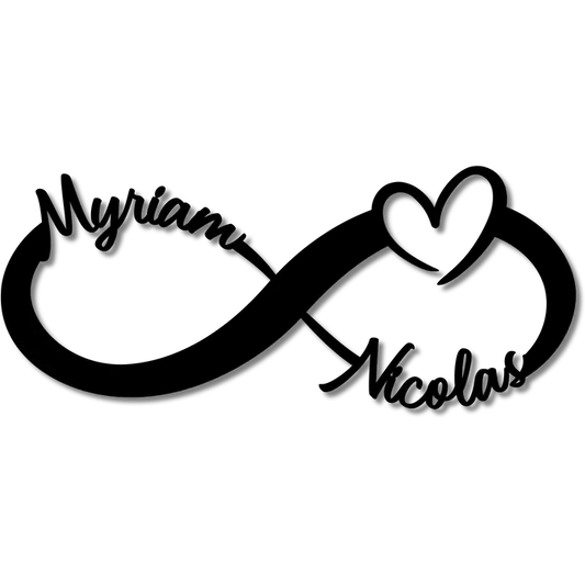 INFINI 2 NOMS / CŒUR