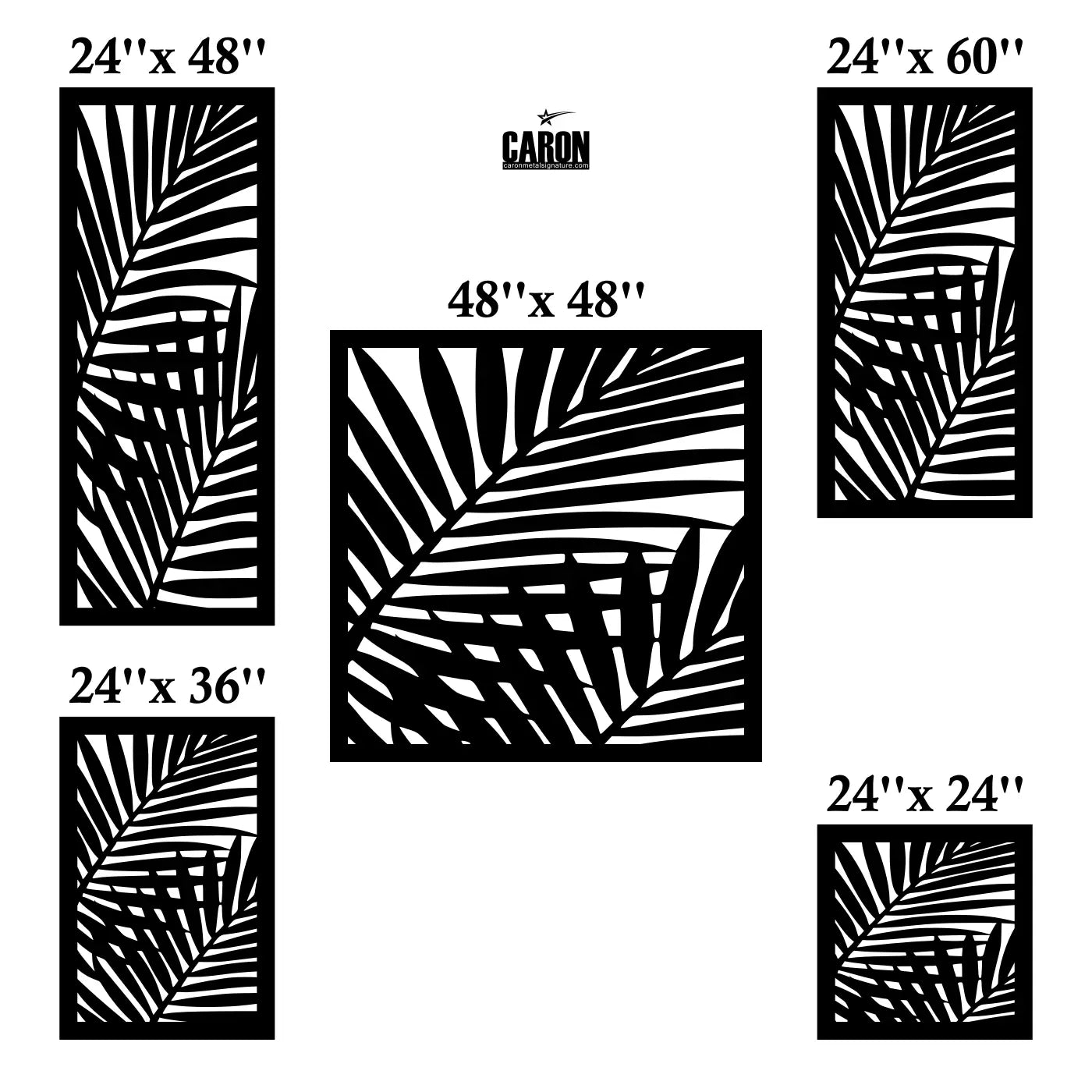Panneau Feuille 2 caronmetalsignature.com