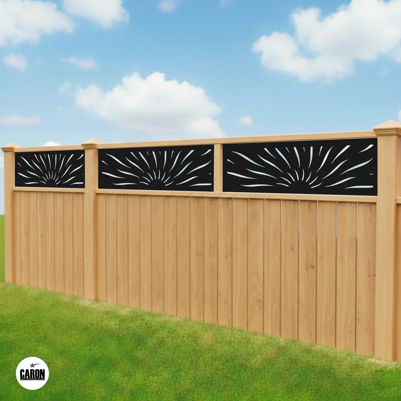 Panneau Clôture Soleil caronmetalsignature.com