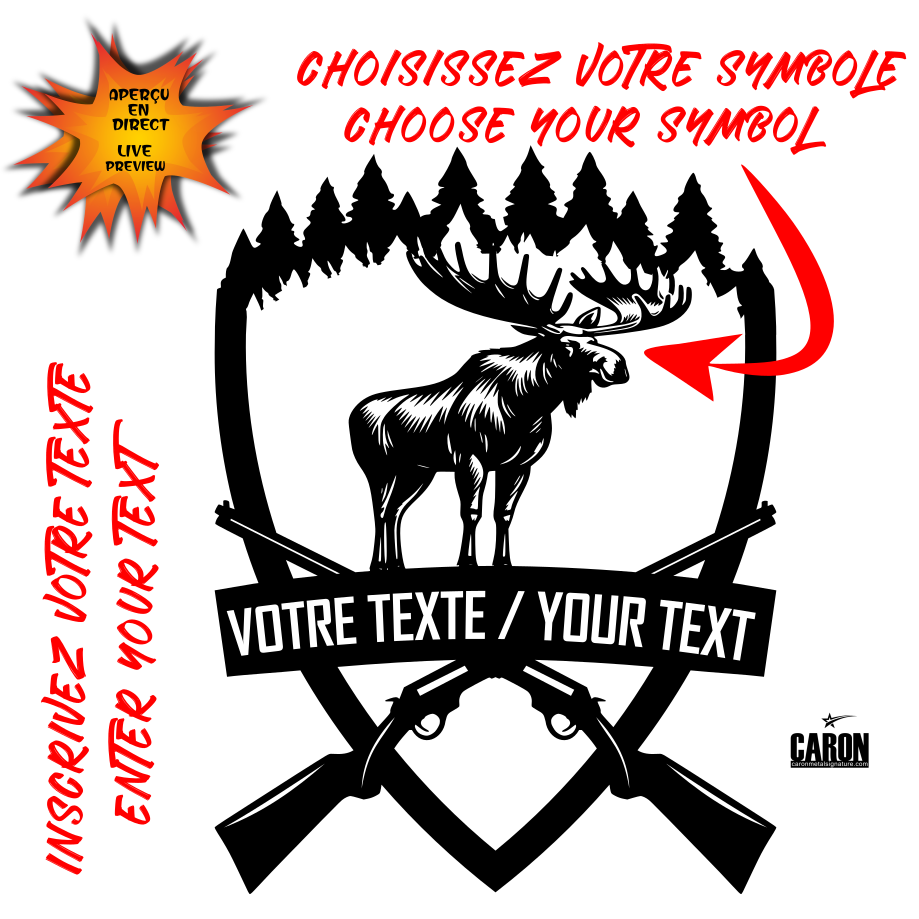 Enseigne Chasse Multiple