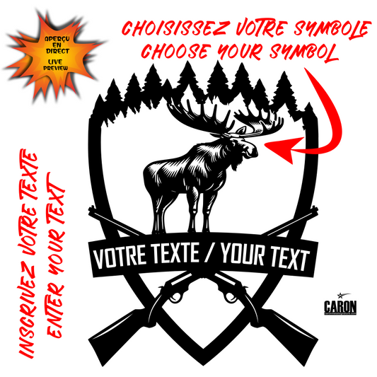 Enseigne Chasse Multiple
