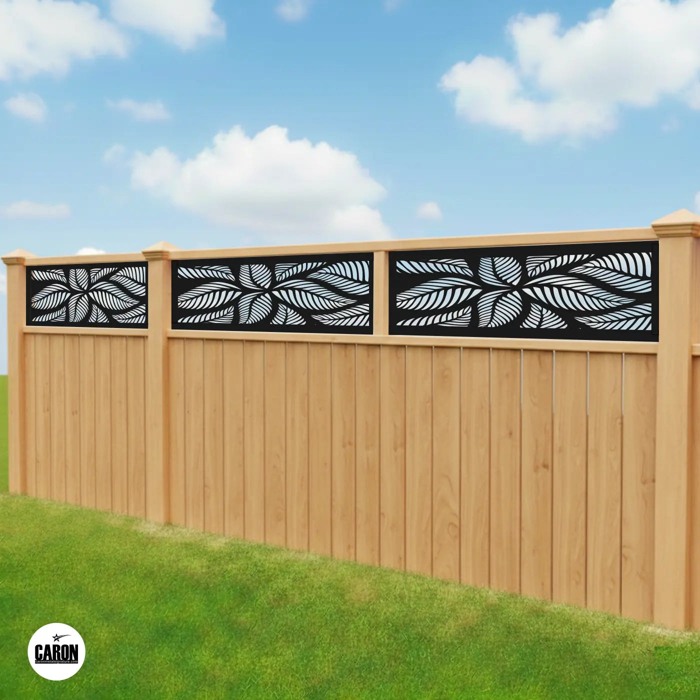 Panneau Clôture Feuille B caronmetalsignature.com