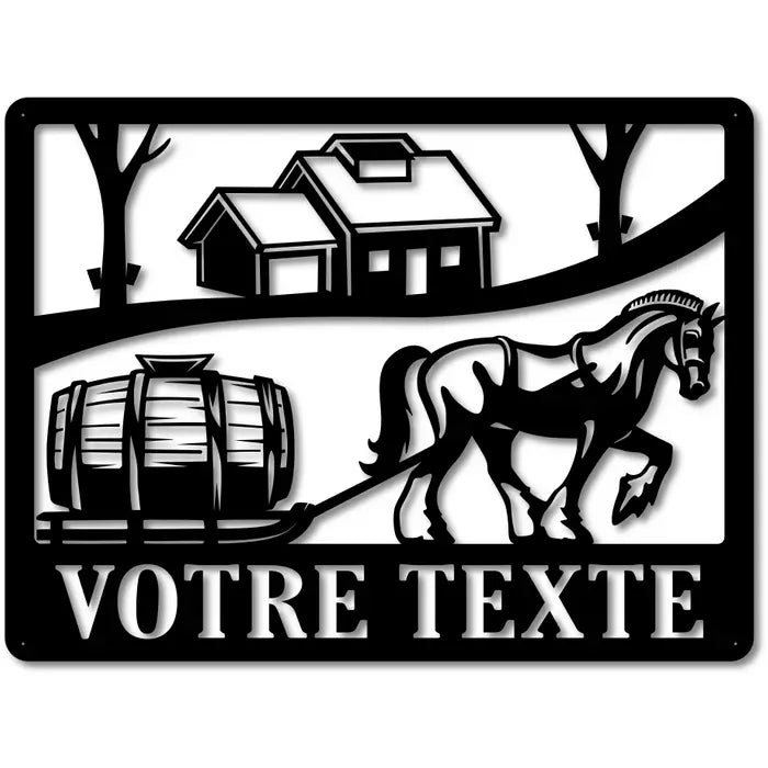 ENSEIGNE / CABANE CHEVAL