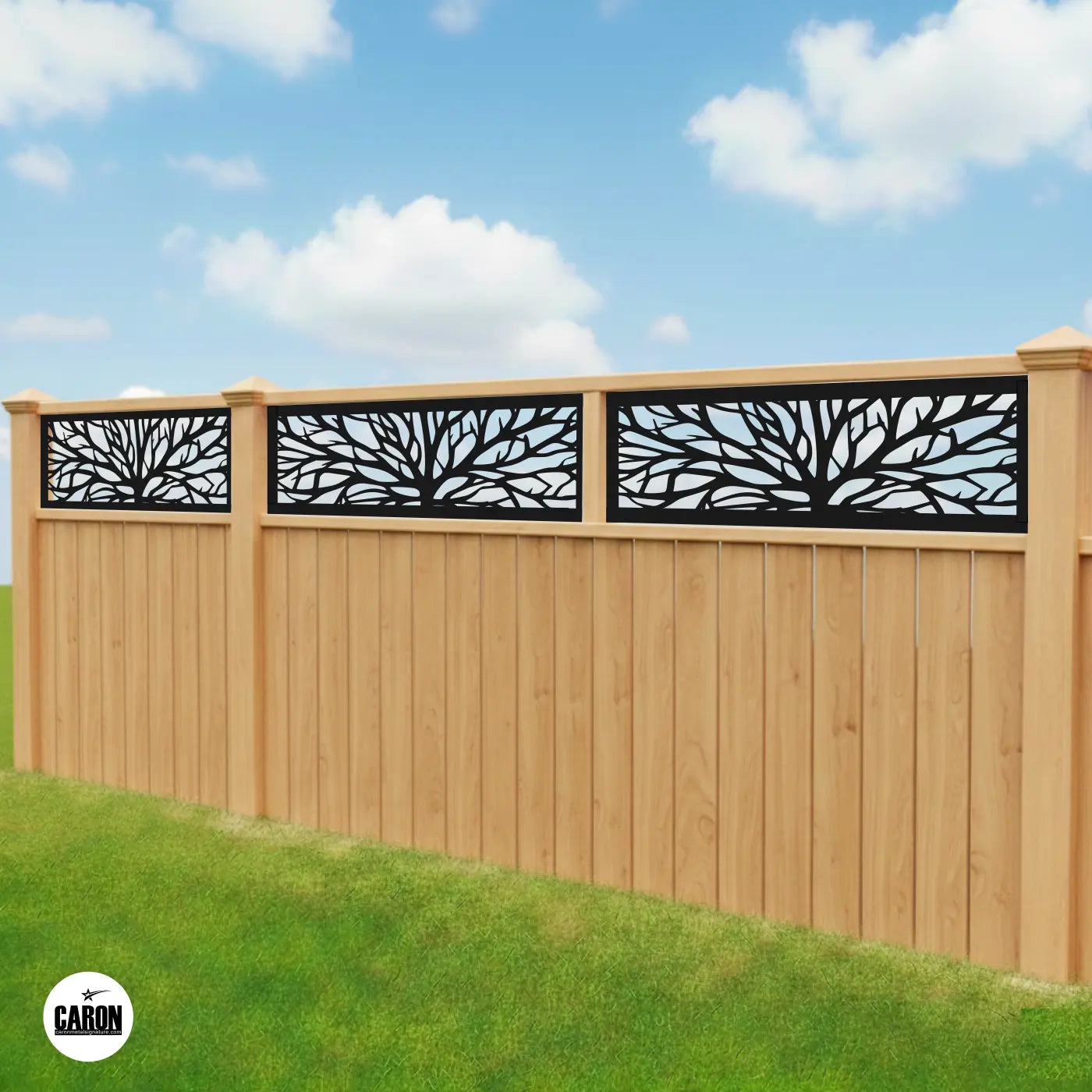 Panneau Clôture Arbre A caronmetalsignature.com